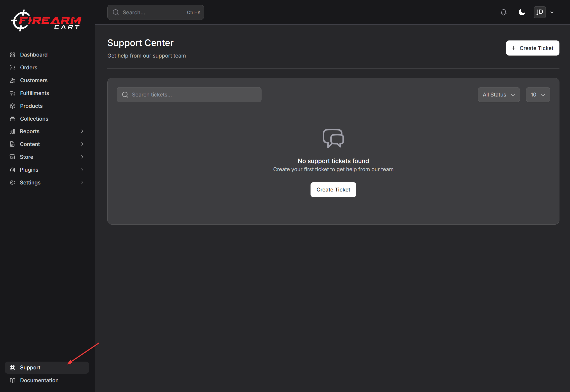 Firearm Cart Contact