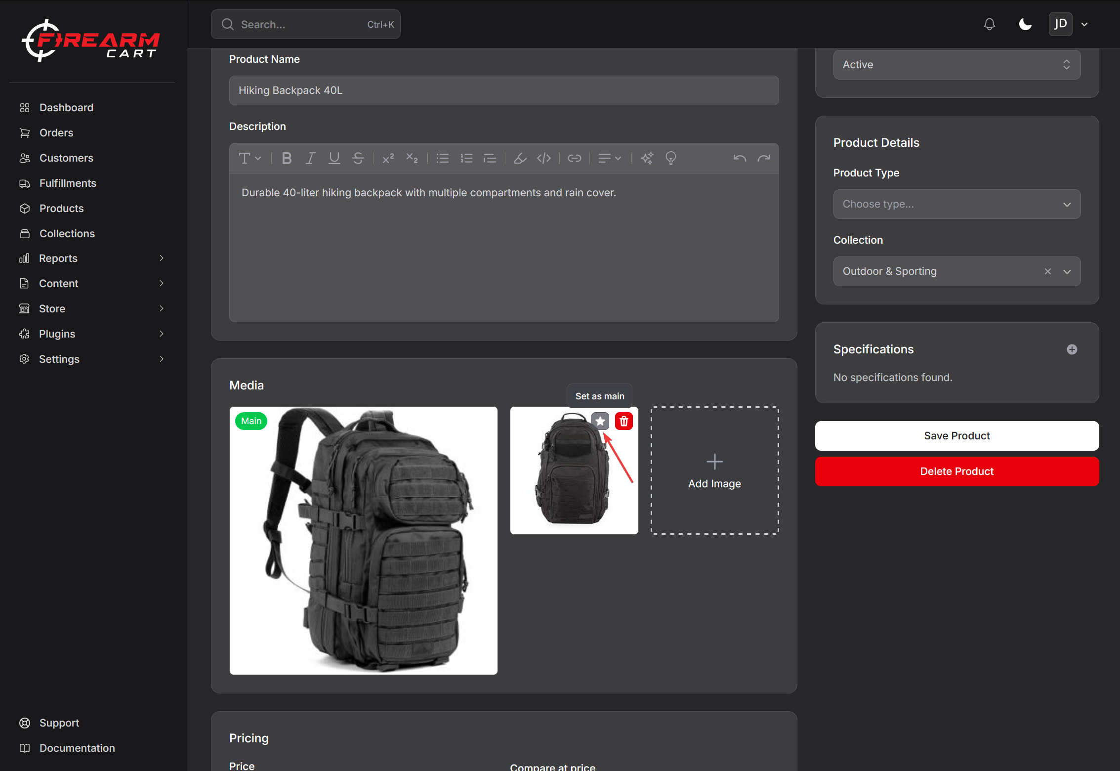 Firearm Cart Media